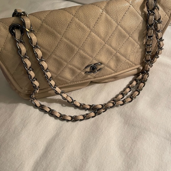 Chanel Bag  Flap Natural Beauty in Beige w Box, ID card, dustbag/ribbon/anelia - Picture 6 of 16